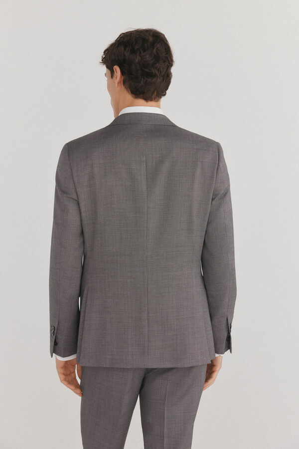Pedro del Hierro Americana ojo de perdiz bi-stretch slim fit Gris