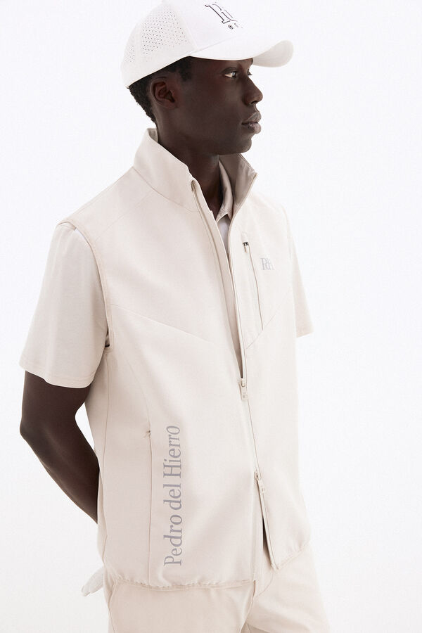 Pedro del Hierro Colete liso golf Beige