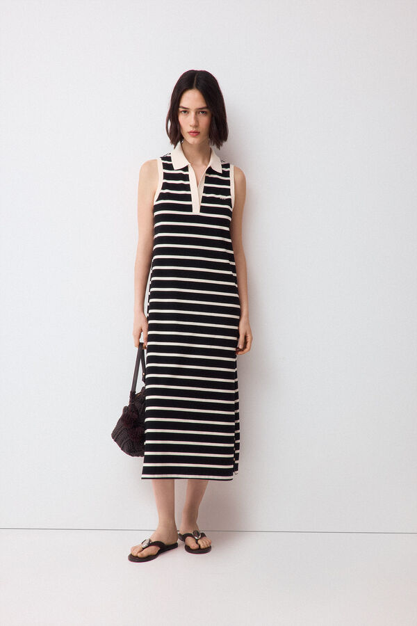 Pedro del Hierro Vestido cuello polo Gris