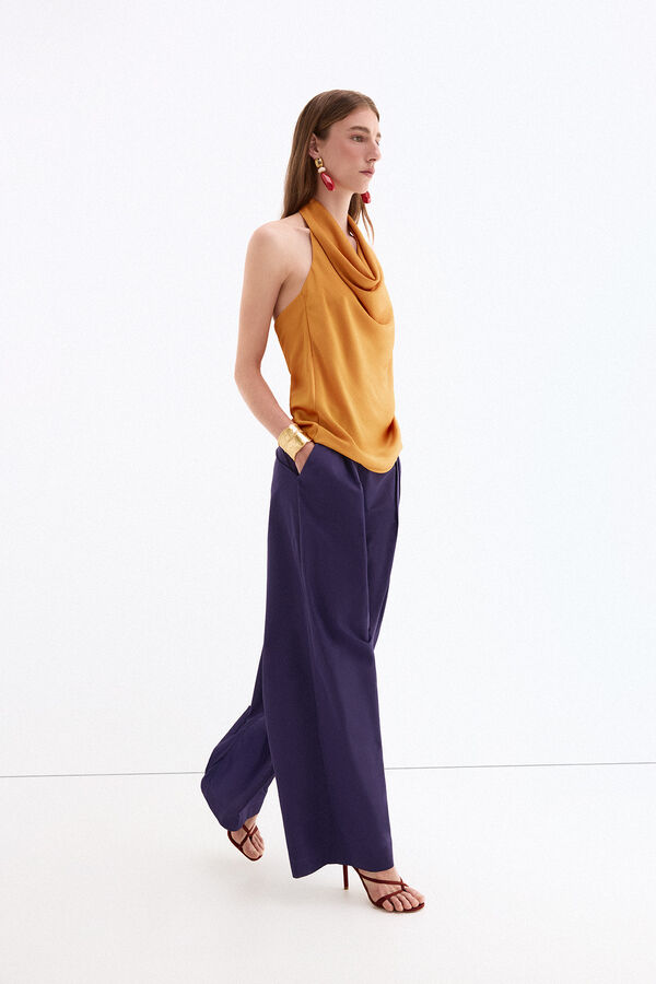 Pedro del Hierro Top halter desfile Amarelo
