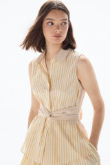 TFP by Tamara Falcó Blusa de rayas combinada Amarillo