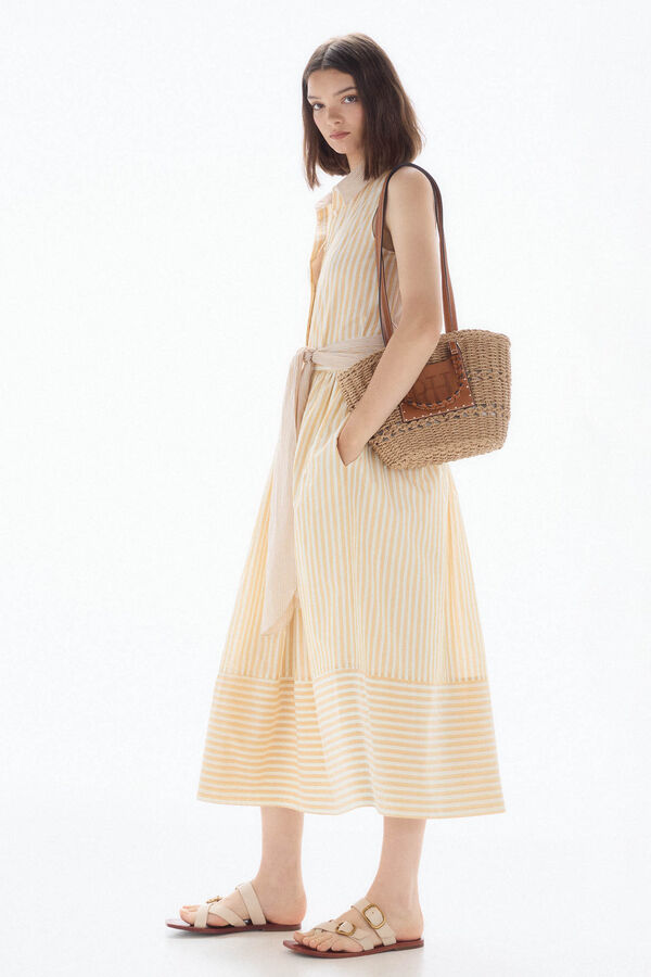 TFP by Tamara Falcó Falda rayas combinadas Amarillo