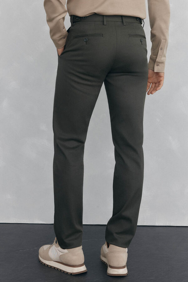 Pedro del Hierro Cal&ccedil;a cal&ccedil;as chino com estampa slim fit Verde