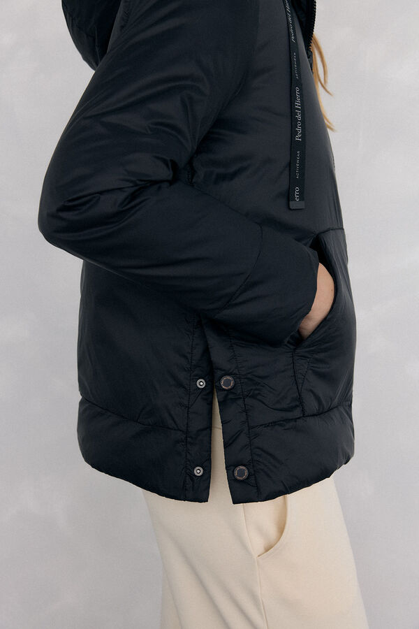 Pedro del Hierro Parka revers&iacute;vel capuz Preto