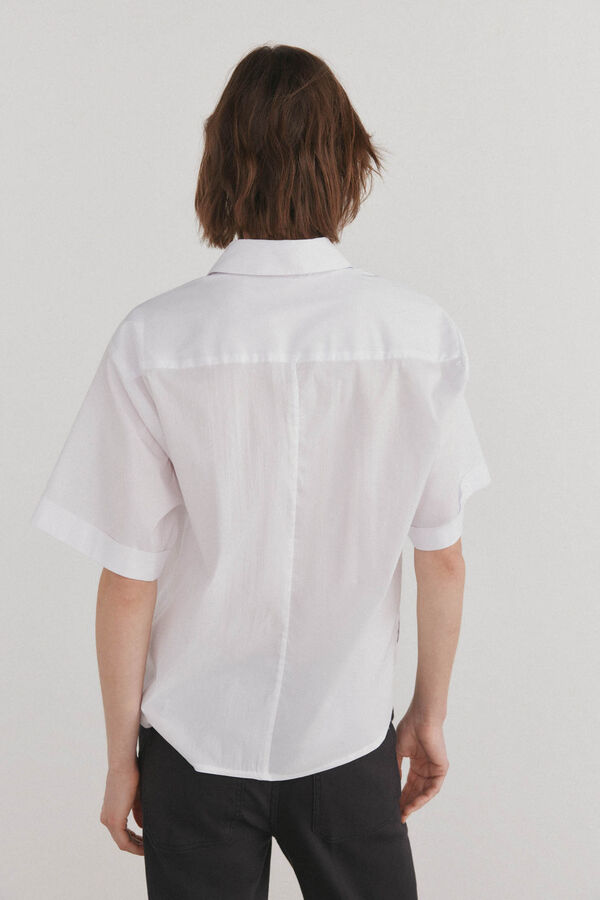Pedro del Hierro Camisa gola lapela Ecru