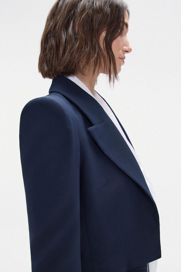 TFP by Tamara Falcó Blusa estampada cruzada Azul