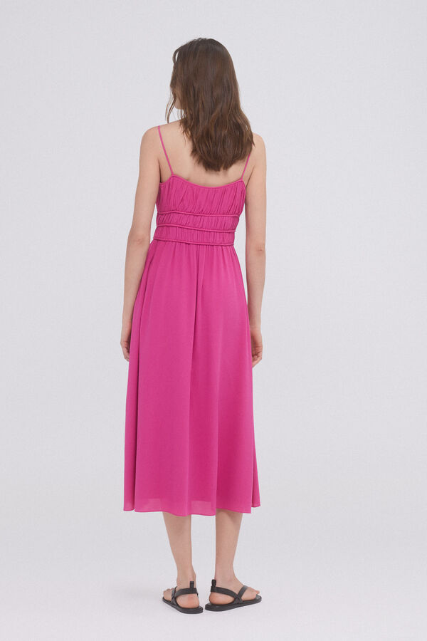 Pedro del Hierro Vestido franzes viscosa Coral