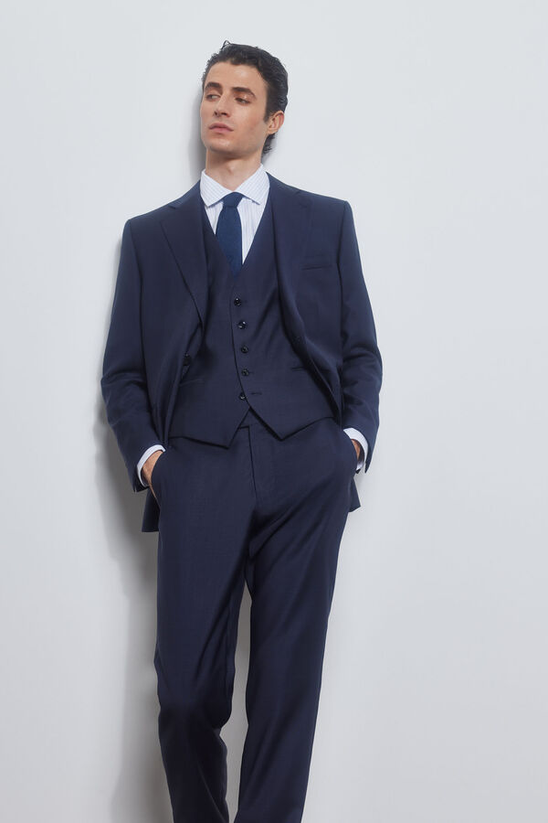 Pedro del Hierro Colete axadrezado Azul