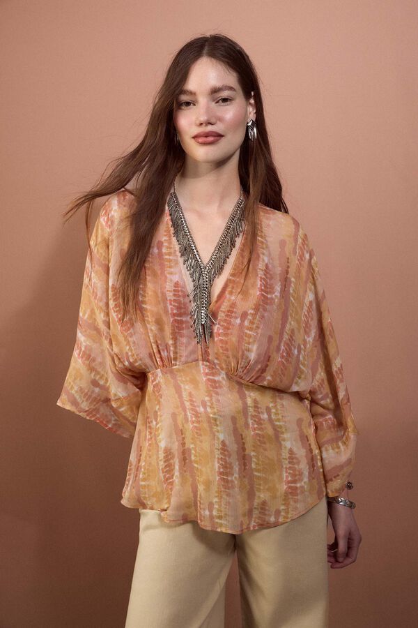 Slowlove Blusa fluida estampada Multicolorido