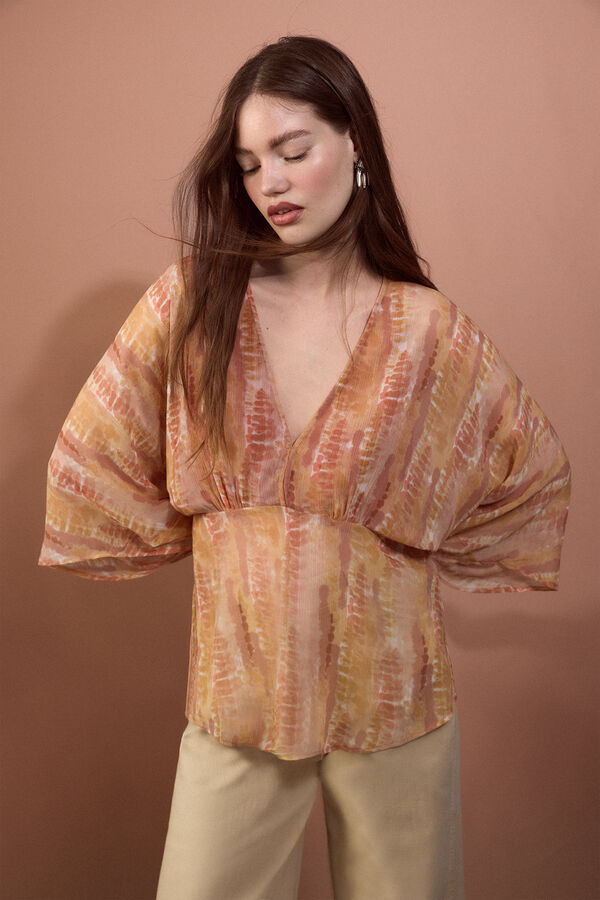 Slowlove Blusa fluida estampada Multicolorido