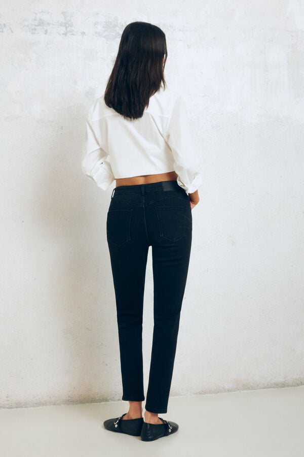 Springfield empurrar jeans preto