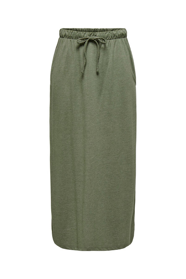 JDY Falda larga cintura verde