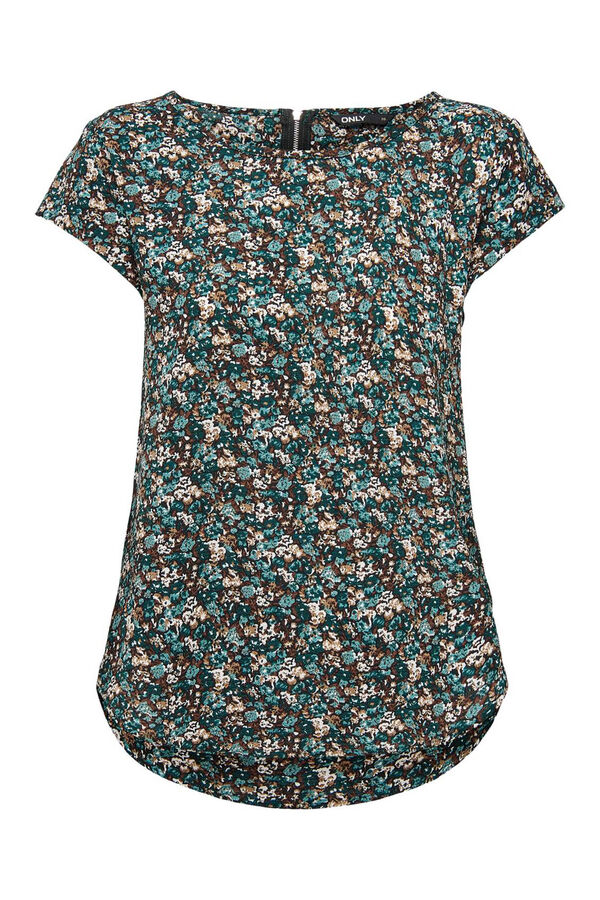 Only Camisola de manga curta verde