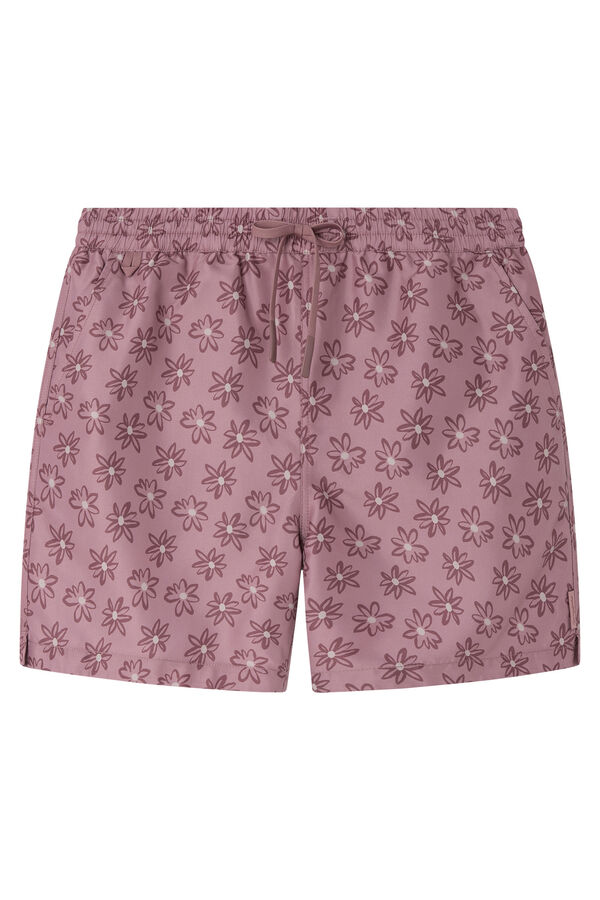 Springfield Fato de banho estampado de flores vermelho