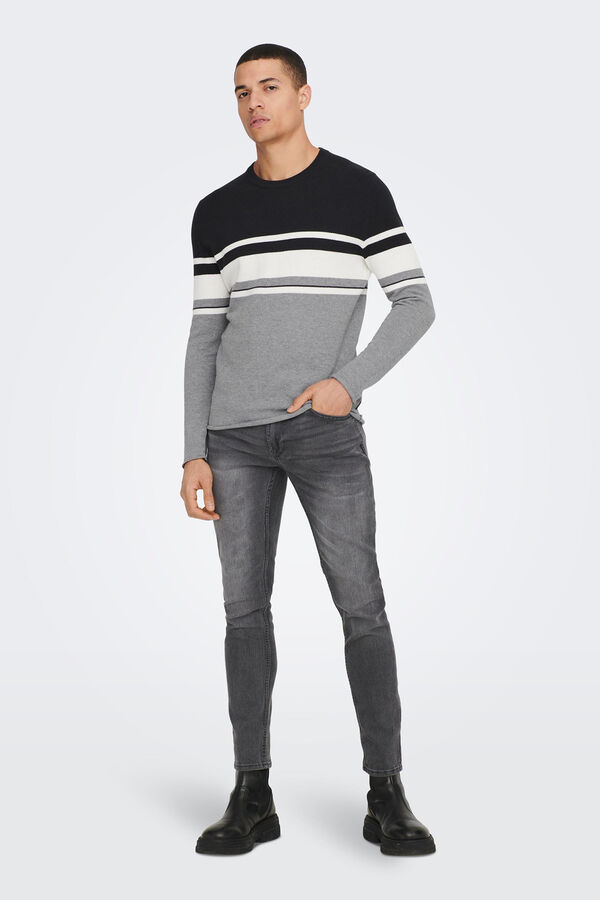 Only & Sons Jersey cuello redondo azul