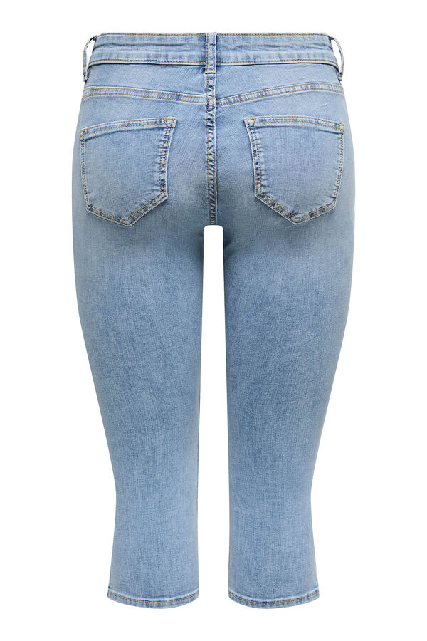 Only Jeans pirata el&aacute;stico azul