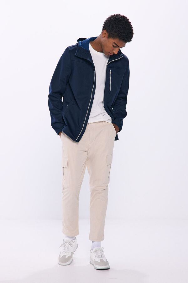 Springfield Parka t&eacute;cnica shoftshell azul