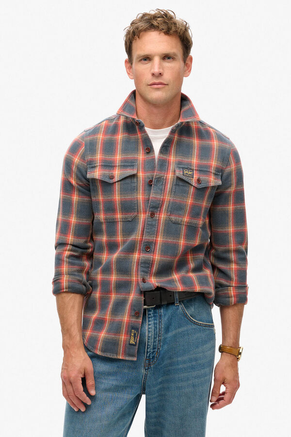 Superdry Camisa De Corte Cl&aacute;sico estampado