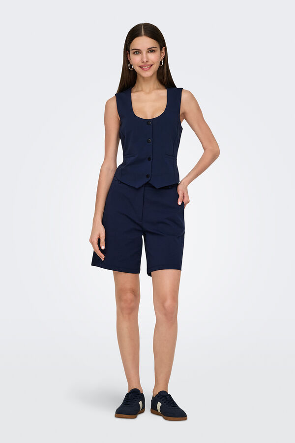 JDY Bermuda de vestir azul