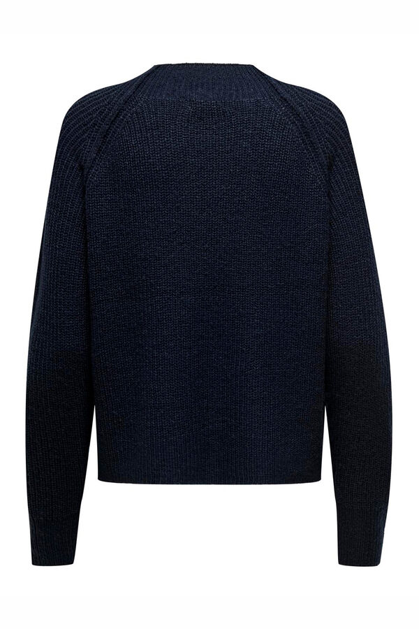 JDY Camisola com gola Perkins azul