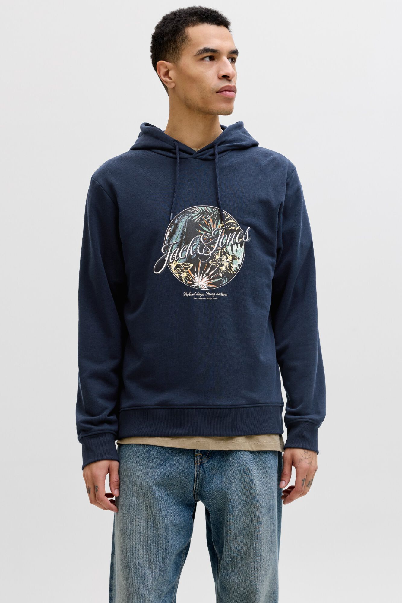 Jack & Jones Sweatshirt com capuz em algod&atilde;o