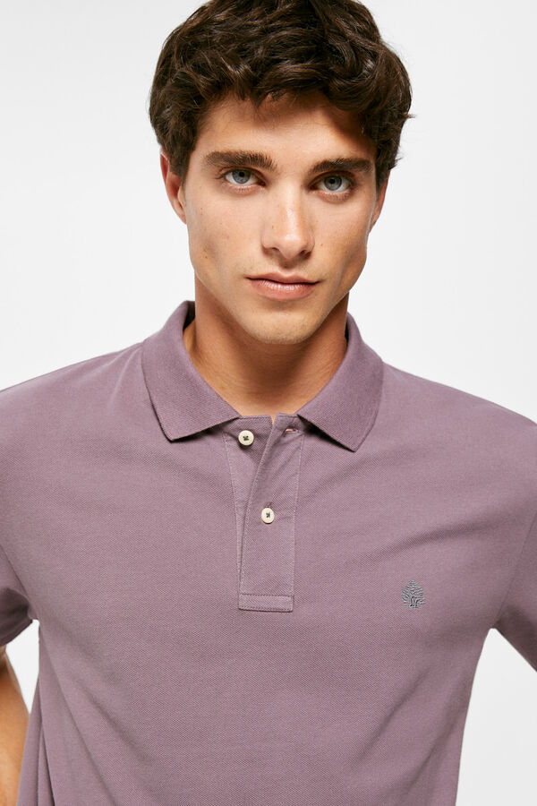 Springfield Polo piqué básico roxo