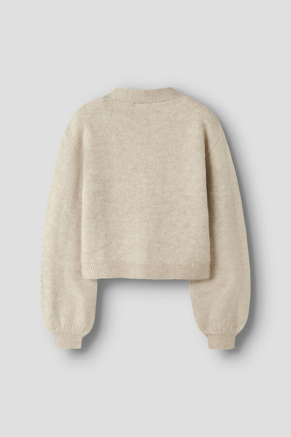 Name It C&aacute;rdigan con lazo de ni&ntilde;a gris