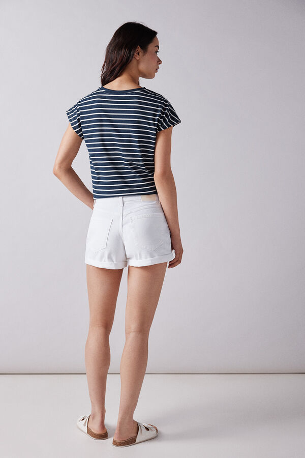 Springfield Shorts vaqueros básicos blanco