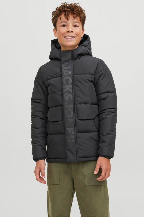 Jack & Jones Junior Blus&atilde;o acolchoado preto