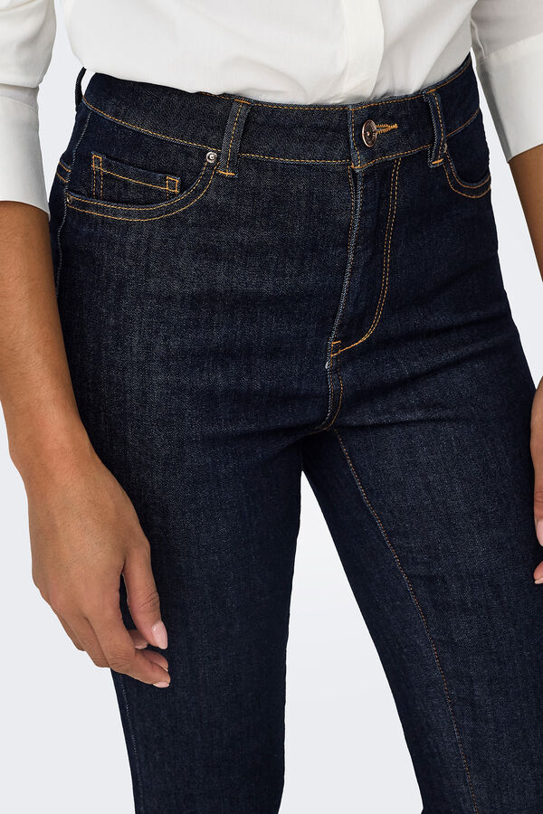 Only Jeans Skinny Tiro Alto azul