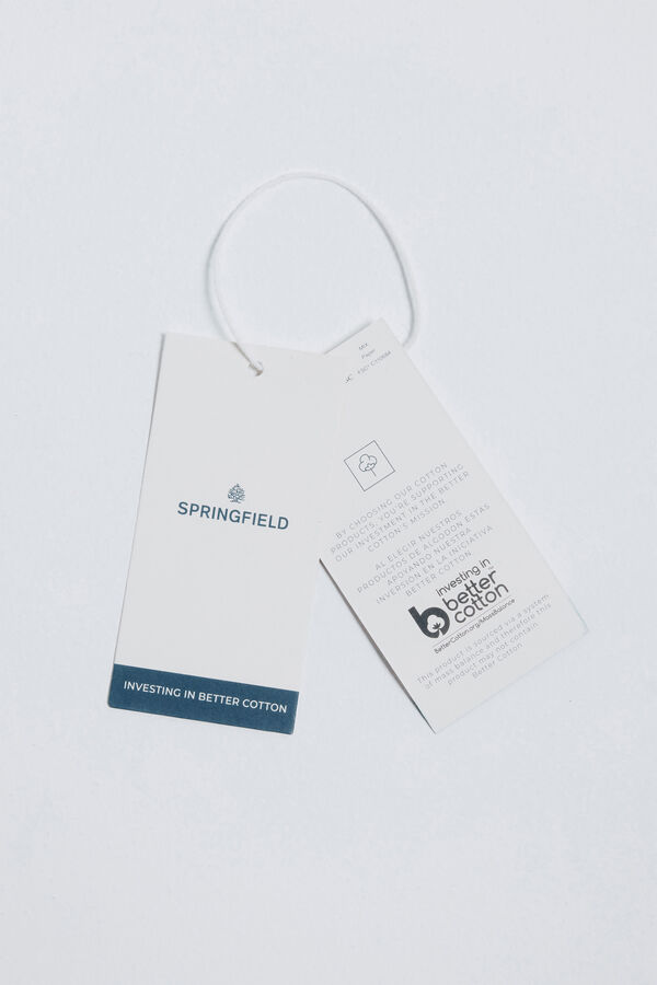 Springfield Polo piqu&eacute; cuello mao regular fit kaki