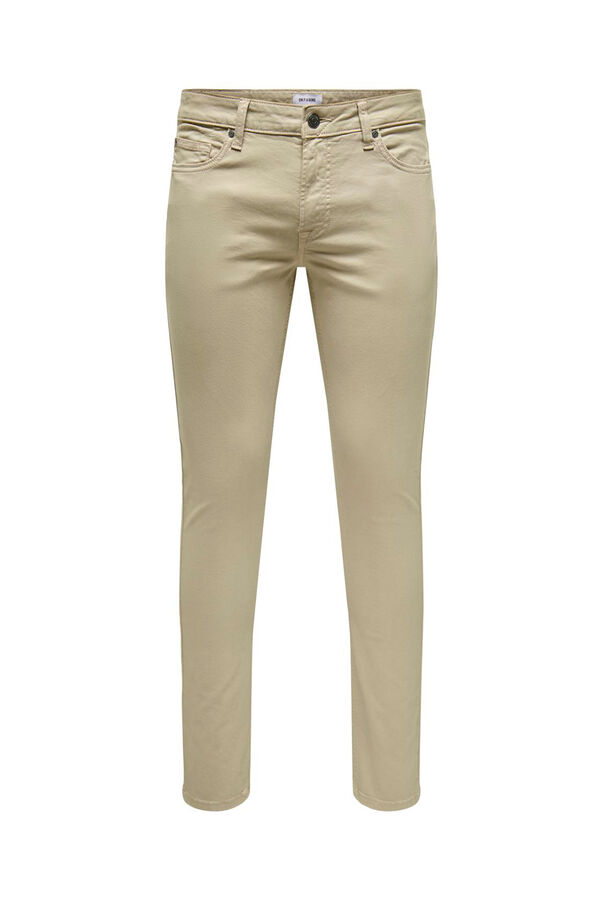 Only & Sons Jeans slim fit masculino cinzento