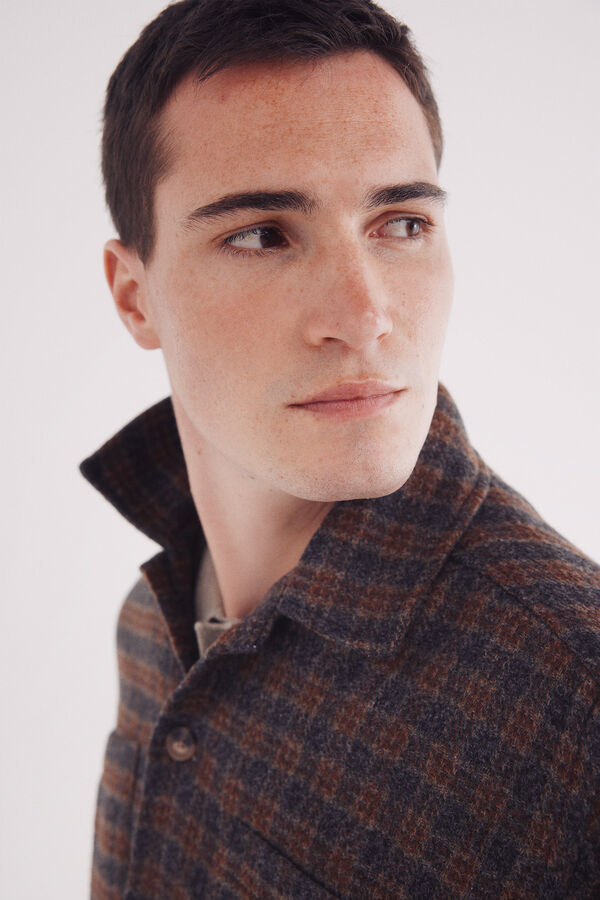 Springfield Sobrecamisa xadrez cru