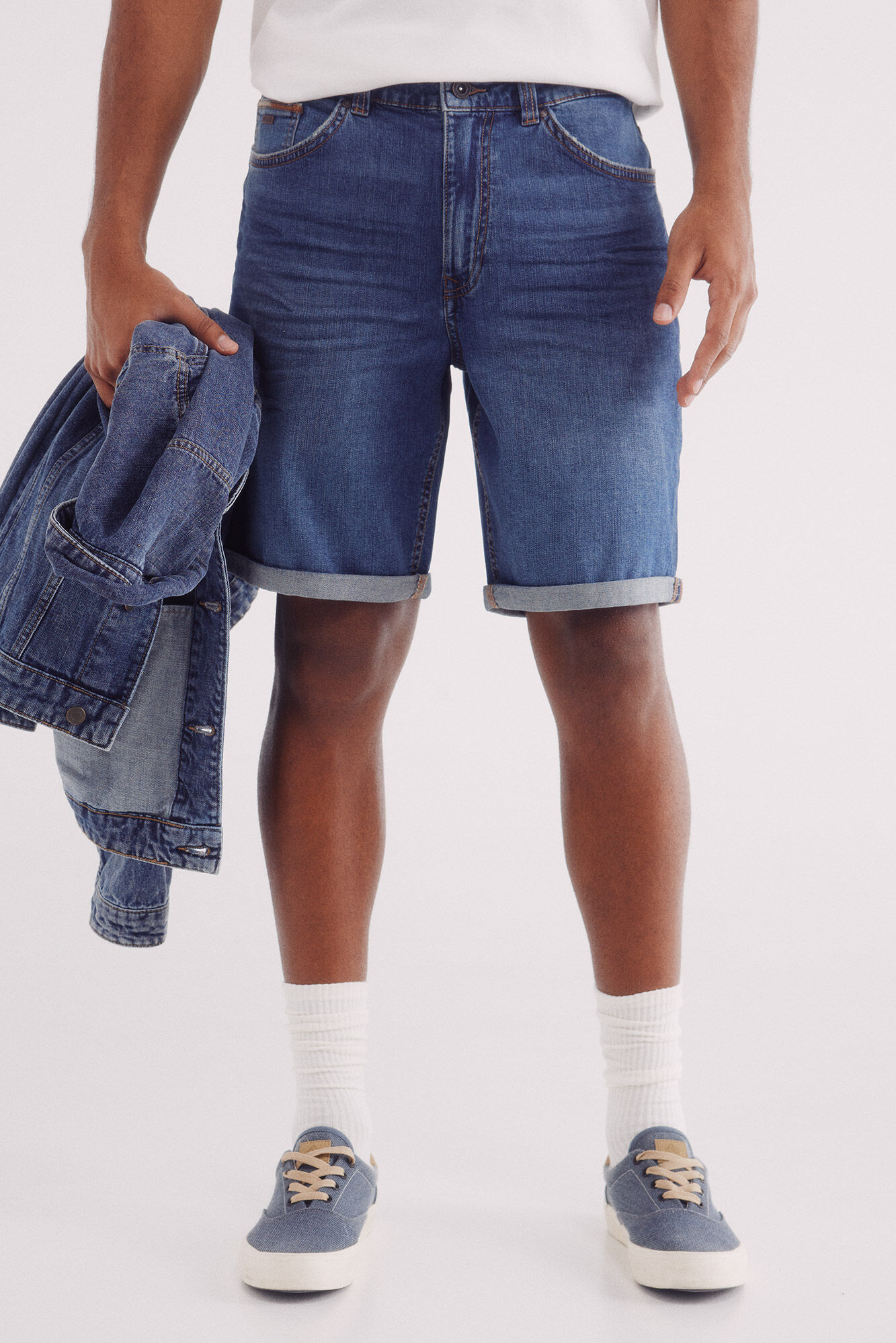 Springfield Bermuda vaquera ultra ligera regular fit