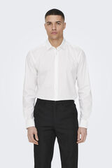 Only & Sons Camisa manga larga Oxford blanco