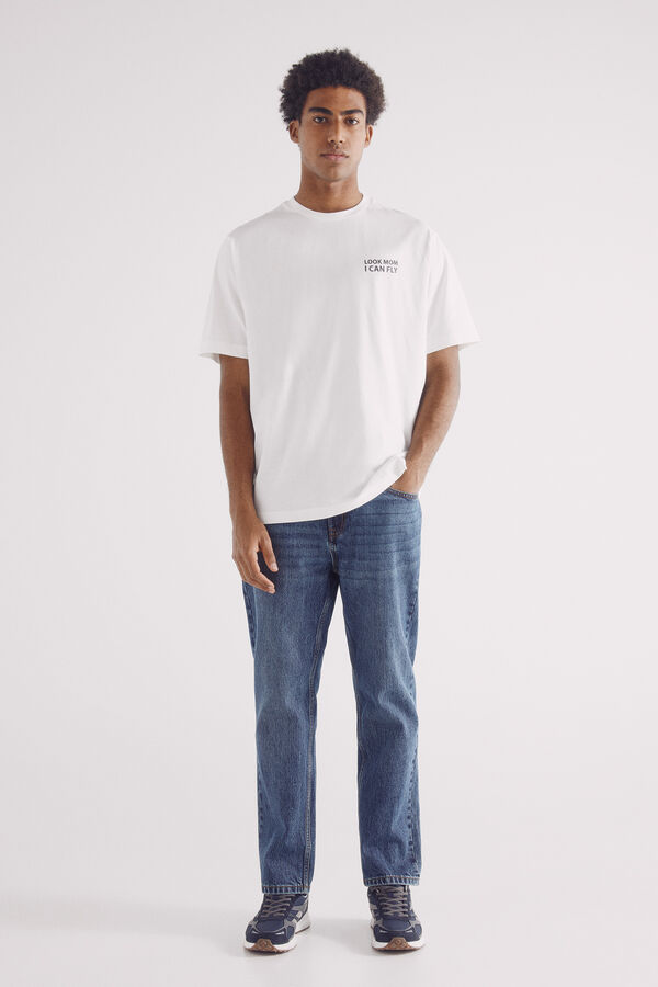 Springfield Camiseta I can fly marfil