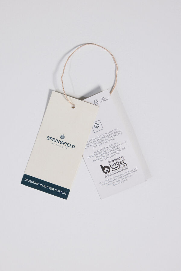 Springfield Camiseta rayas nude