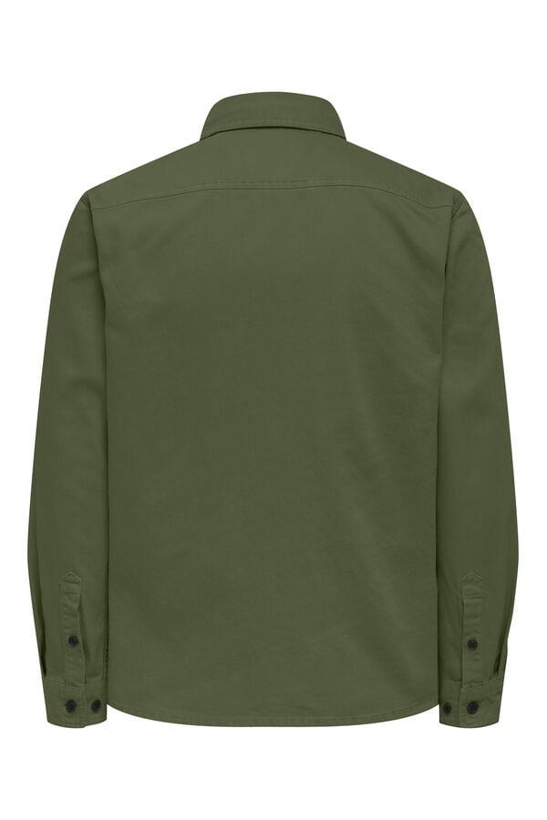 Only & Sons Sobrecamisa manga verde
