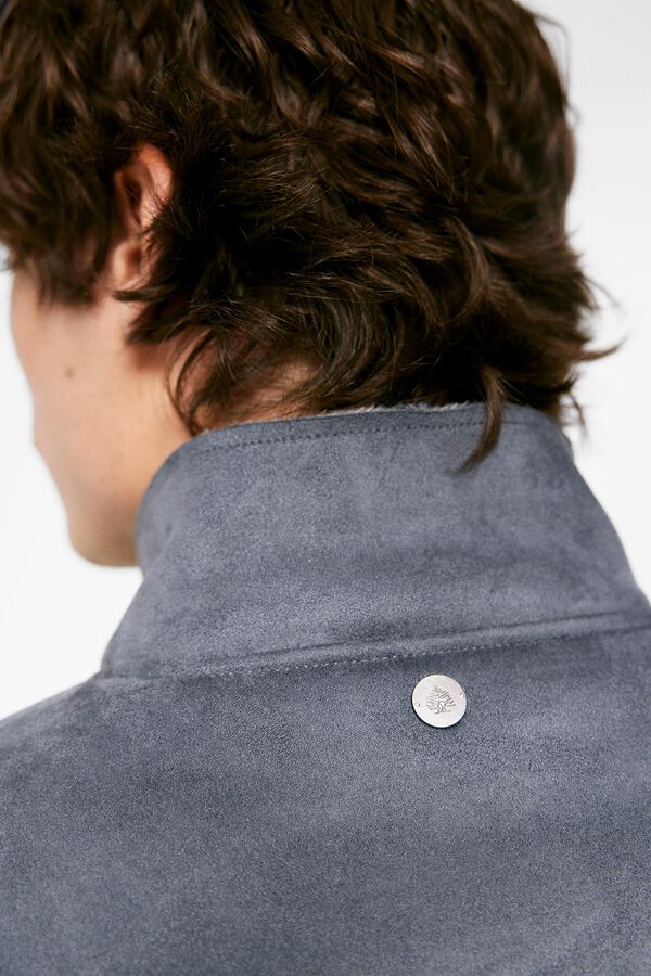 Springfield Cazadora cuello alto doble faz azul