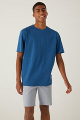 Springfield Camiseta lavada azul claro