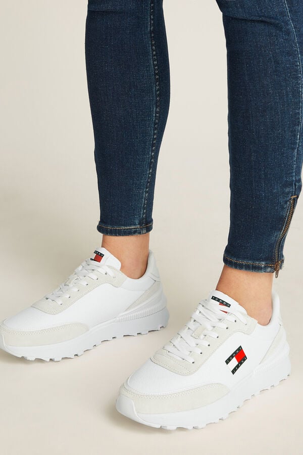 Tommy Jeans Runner de mujer Tommy Jeans blanco