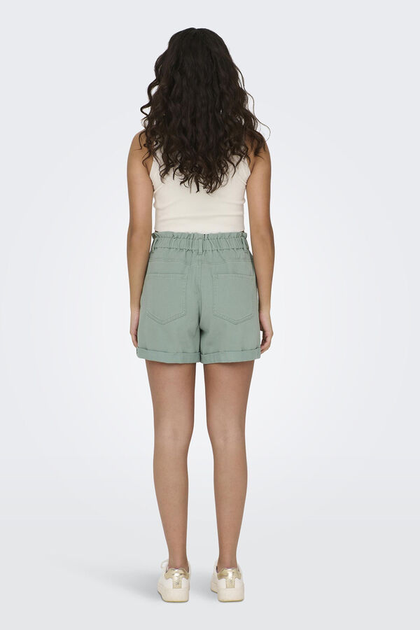 JDY Short mom fit verde