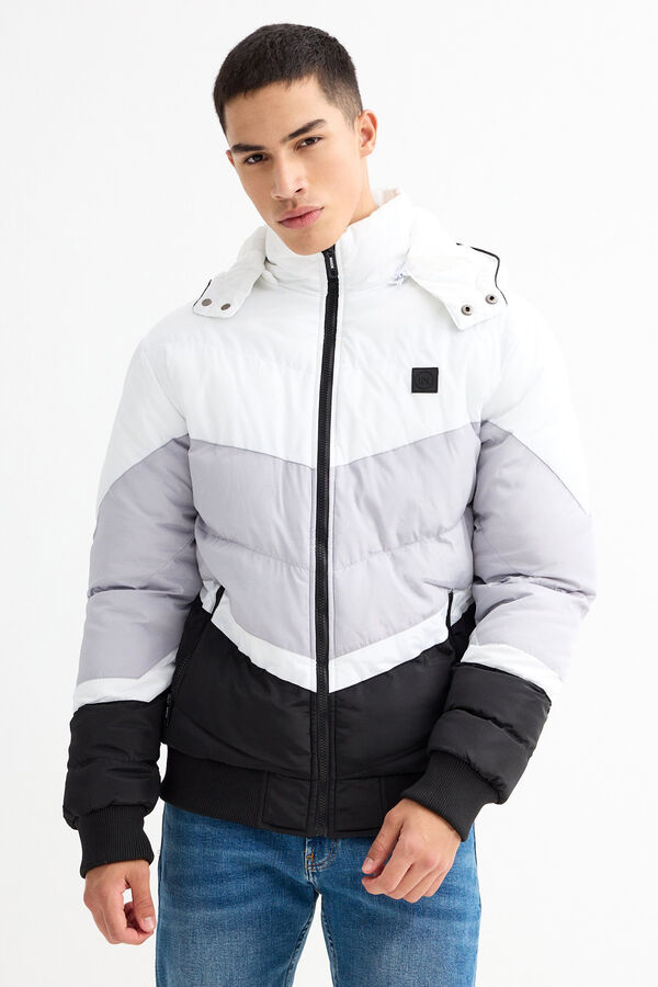 Inside Cazadora Acolchada Con Capucha negro