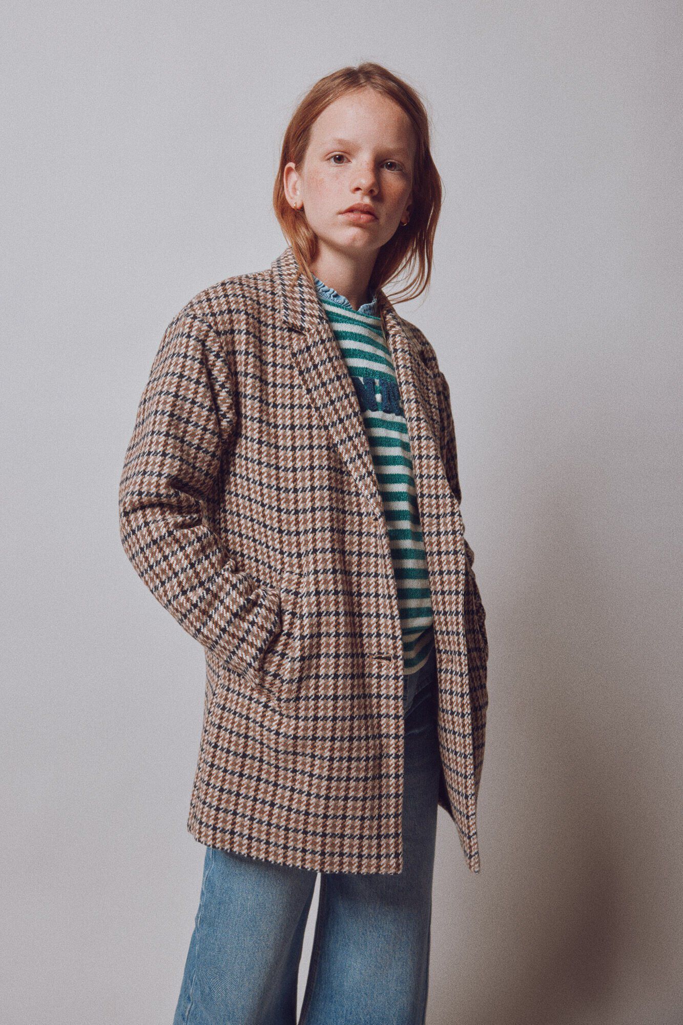 Springfield Kids Sobretudo quadrados menina