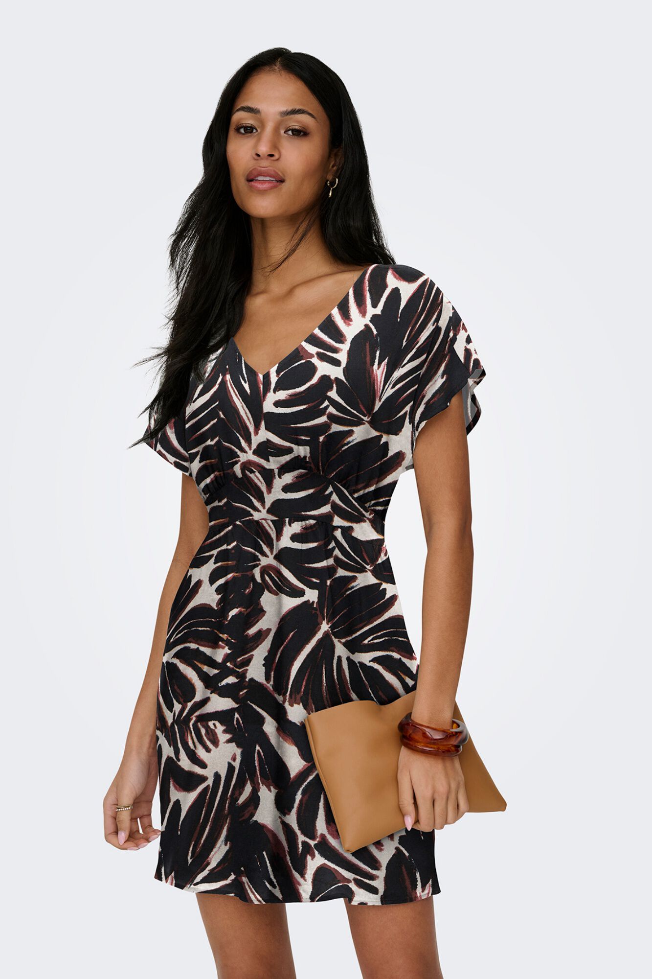 Only Vestido curto estampado floral