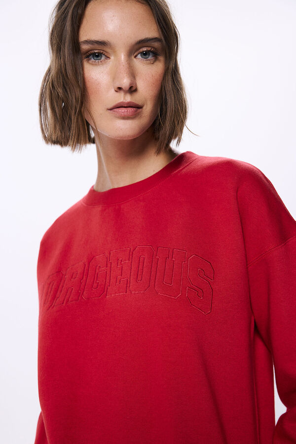 Springfield Sudadera "Gorgeous" rojo