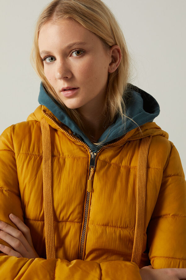 Springfield Chaqueta acolchada capucha reconsider amarillo