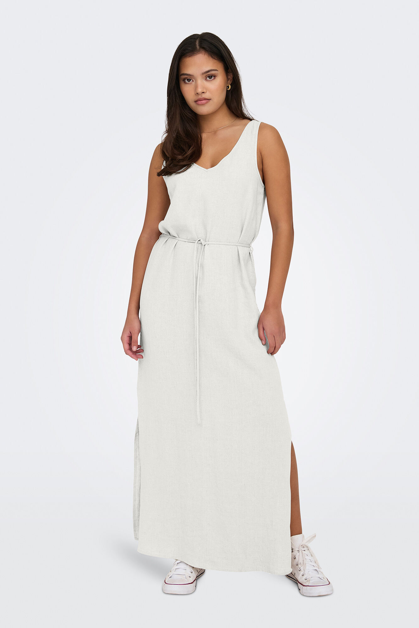 JDY Vestido longo de linho