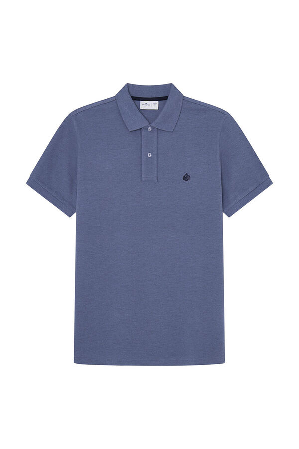 Springfield Polo piqu&eacute; tejido fantas&iacute;a azul