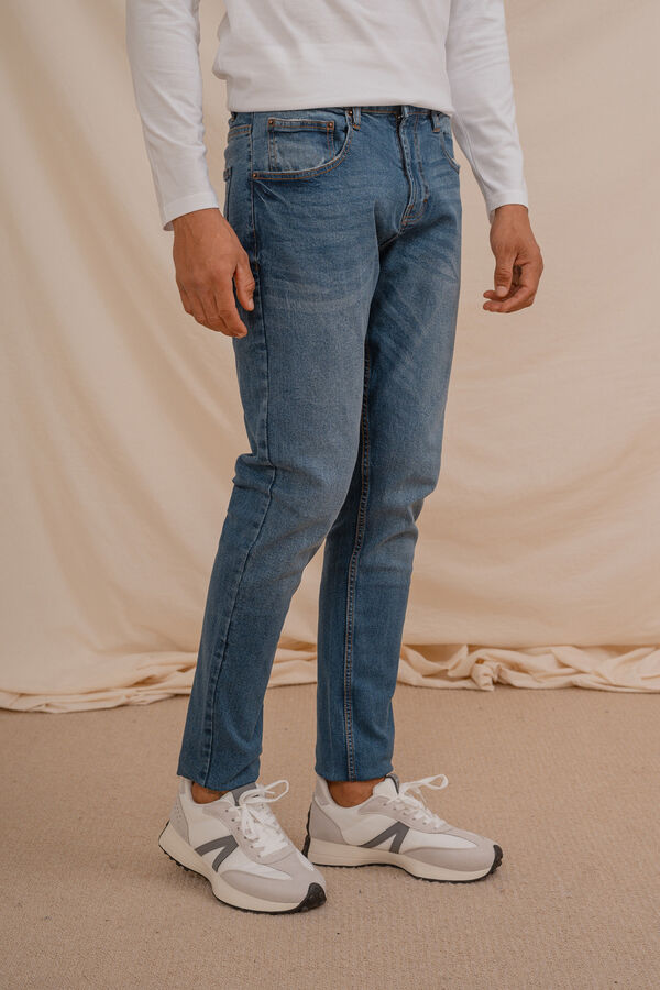 Celopman Pantal&oacute;n Denim Slim B&aacute;sico azul